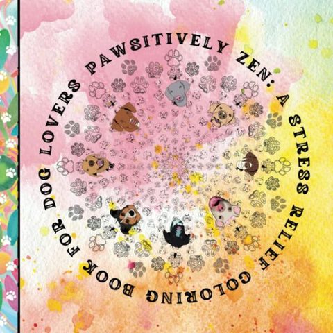 Pawsitively Zen coloring book cover